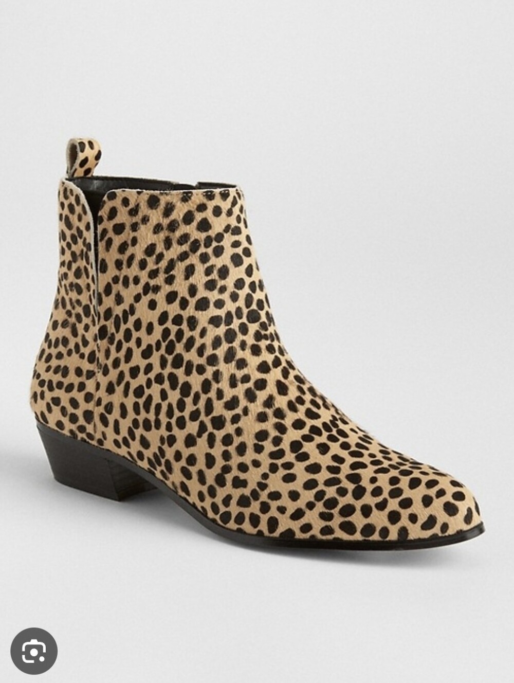 GAP Cheetah Print Calf Hair Chelsea Boots Size 7